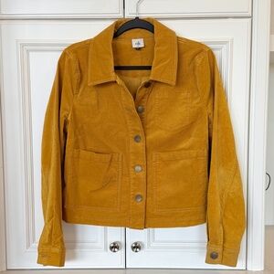 Cabi Citizen Jacket – Mustard Gold Corduroy – Size M